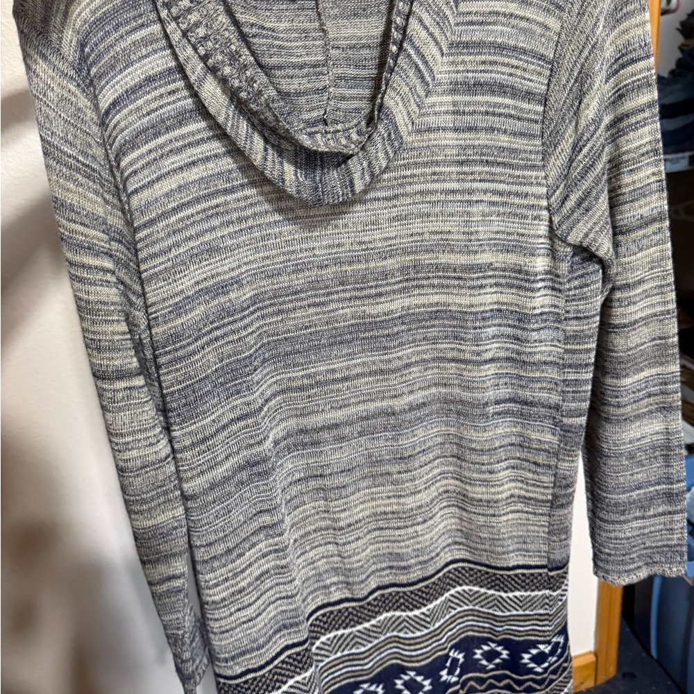 A Knitch Above Women's Blue and Gray Cardigan - Picture 4 of 4